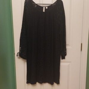 Blue lace dress, plus size